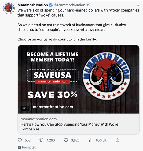 We were sick of spending our hard-earned dollars with "woke" companies that support "woke" causes. So we created an entire network of businesses that give exclusive discounts to "our people", if you know what we mean.