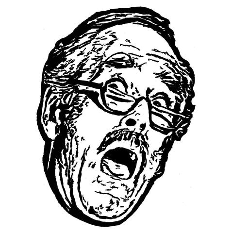 Pen drawing of Henry Fonda’s face  looking perturbed.