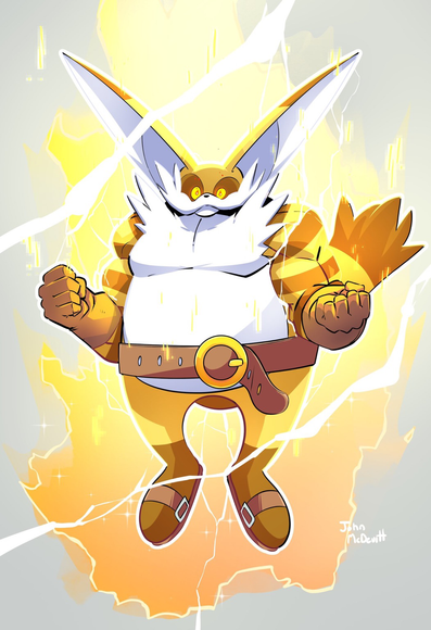 Big the Cat in a super form from Sonic the Hedgehog
