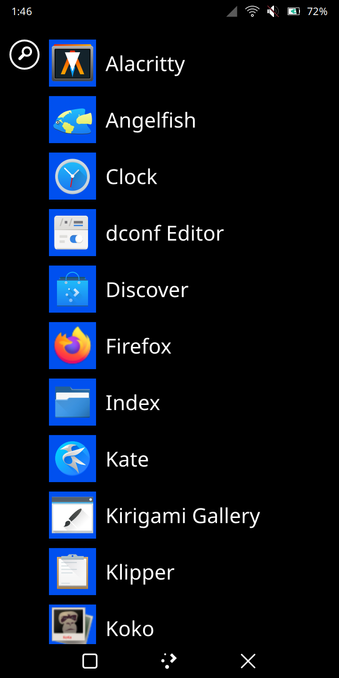 RetiledStart All Apps list showing icons on each item.