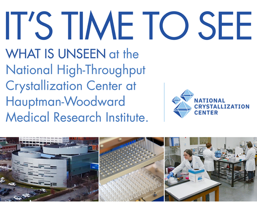 Link to video highlighting National High-Throughput Crystallization Center operations at HWI.