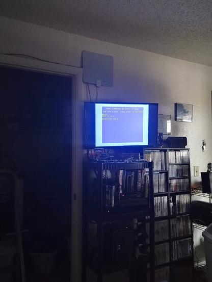 DTV Commodore 64 starting up screen