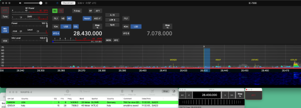 SDR Control for ICOM