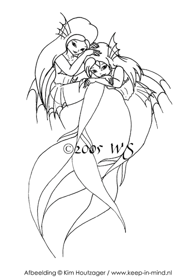 two mermaids