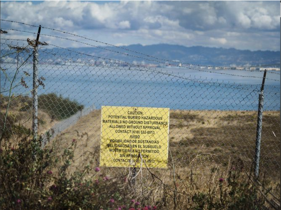 A sign warns of toxic landfill at a construction site near Hunters Point Naval Shipyard.
Dan Chambers / Special to the Examiner, 2016