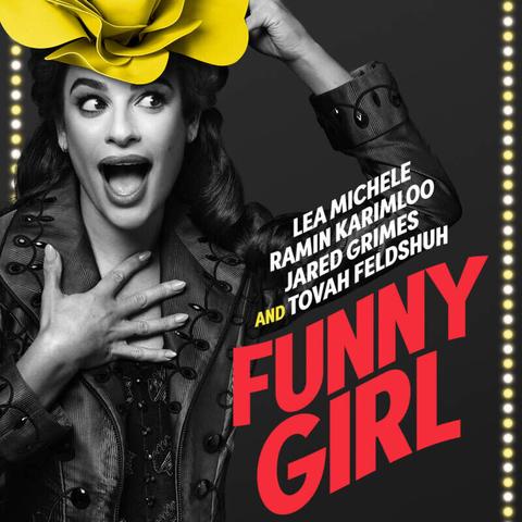 Lea Michele is Fanny Brice on the Funny Girl poster.