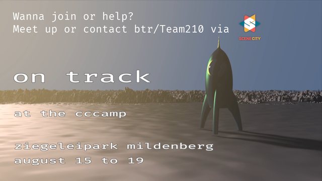 Slide Demoparty "on track" Call for participating at CCCamp from 15th to 19th August