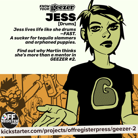 Meet the band - Geezer drummer Jess