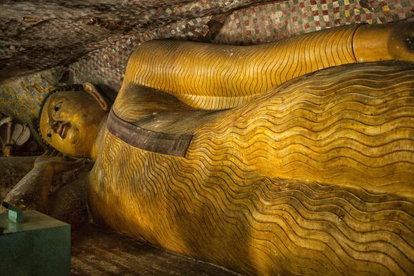 Reclining Buddha in Sri Lanka