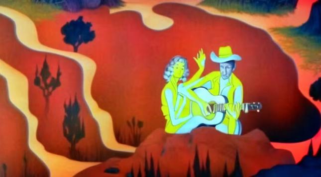 Still from Jonathan Wilso's "Marzipan" video, created by Andrea Nakhla using AI stable diffusion.