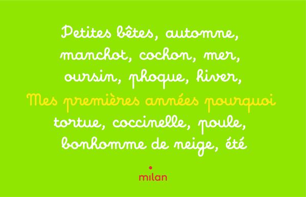 Image 1/4: a script typeface designed for the collections of Éditions Milan Jeunesse.