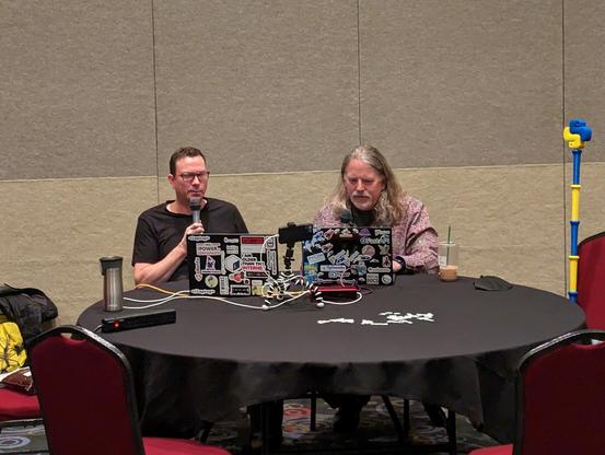 Michael and Brian record a podcast episode