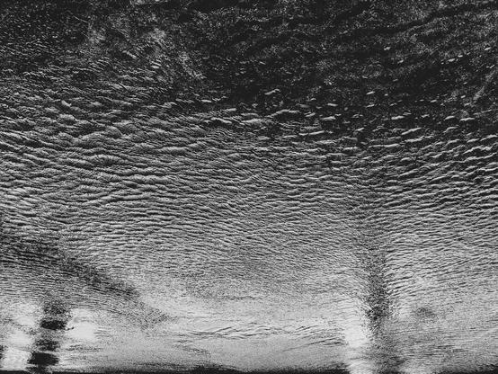 Textures in water.