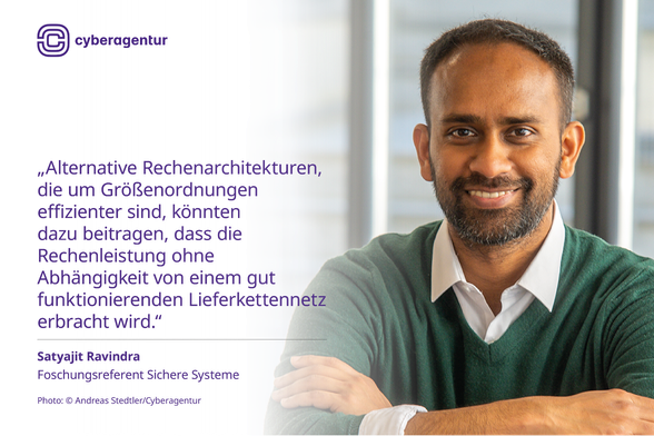 Satyajit Ravindra, Forschungsreferent Sichere Systeme. Foto: Andreas Stedtler/Cyberagentur
