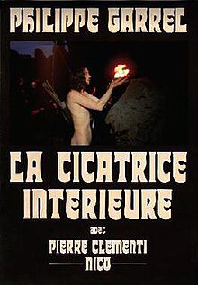 Pierre Clémenti naked to waist in poster art 1972