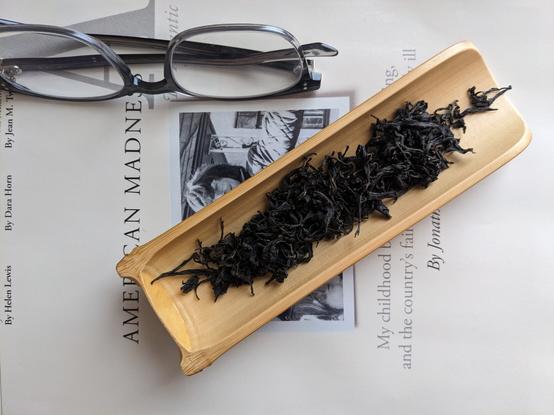 Indian black tea leaves.