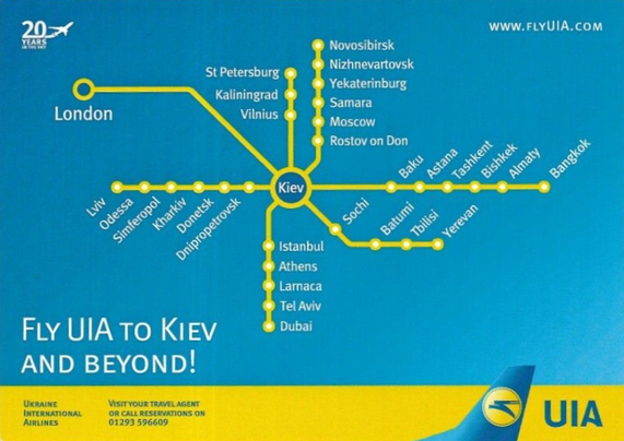 Route Map with Russia