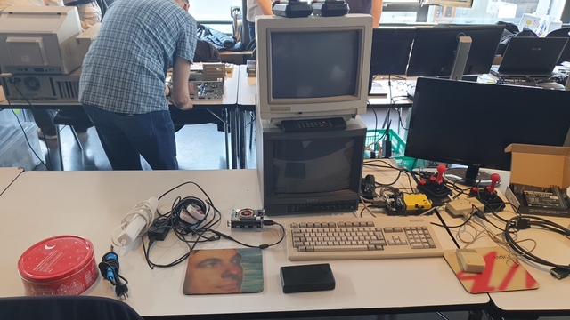Raspberry Pi Amiga Emulation and a other SoC Device with Amiga/C64 Emulation.