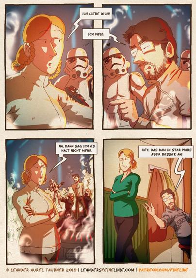 A Scene from Star Wars played by me and my wife