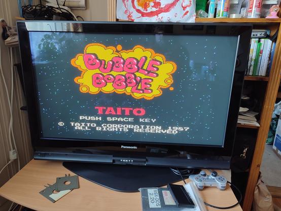 Bubble Bobble opening screen.