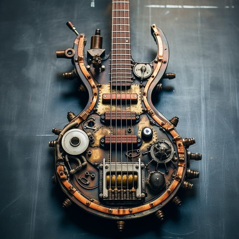 Steampunk Bass GUitar