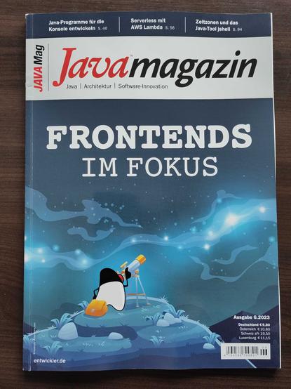 Cover of JavaMagazin 6.2023