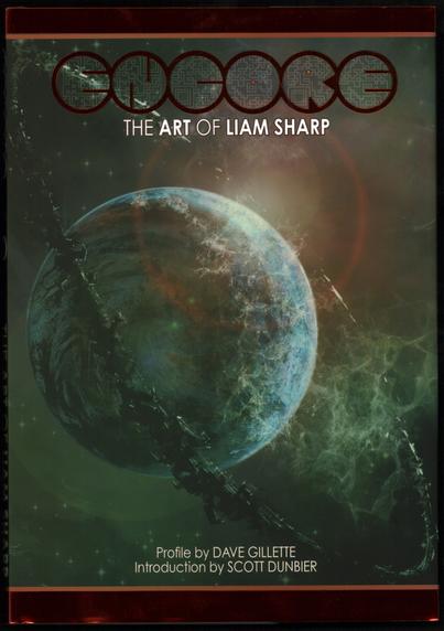 Encore The Art of Liam Sharpe Bronze Kickstarter project,2023, cover art By Liam Sharpe.