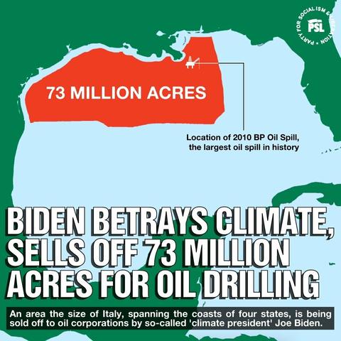 "Biden's sell-off to BP encompasses almost exactly the region known as the "Gulf Dead Zone", where pesticide and fertilizer runoff from the midwest has started destroying the Gulf ecosystem. The sale avoids massive cleanup. 

The Mississippi and tributaries are tied to some of the largest agricultural regions in the US. Admitting responsibility for a dead zone would mean sweeping changes in national agribusiness. Instead, sell off the pollution and then claim either it's BP's problem, or better yet it can become BP's fault.

The BP Oil Spill was, quite literally, a drop in the bucket, comparatively speaking. This isn't some nebulous pending disaster. The disaster already happened. This is laughing all the way to the bank."

https://www.tumblr.com/anarchy-is-organization/716895946312744960?source=share