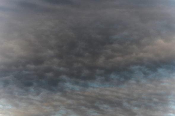 Dense clouds, dark midday