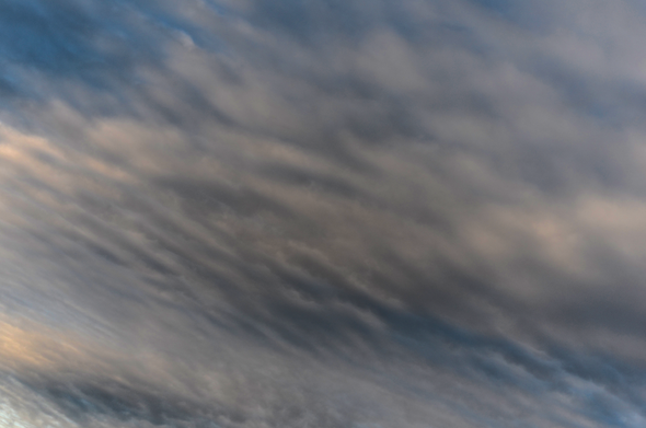 Dense clouds, dark midday