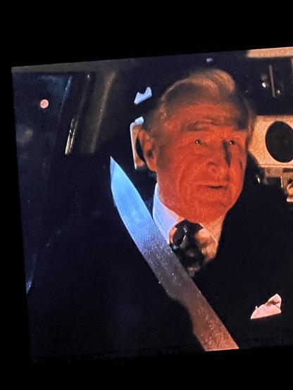 Picture of Lloyd Bridges in the role of a lifetime in Honey, I Blew Up the Kid. He sits in an inventor’s car, his face illuminated by red light, looking oddly like both Trump and Biden at the same goddamn time.