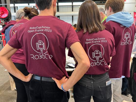 Des participants à la finale nationale RoboCup Junior 2023