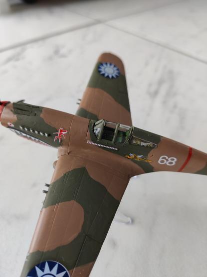 Modellino di Curtiss P-40 delle Flying Tigers, 1941