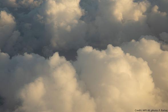 Photo of clouds taken during the EUREC4A measurement campaign on Barbados in 2020.
