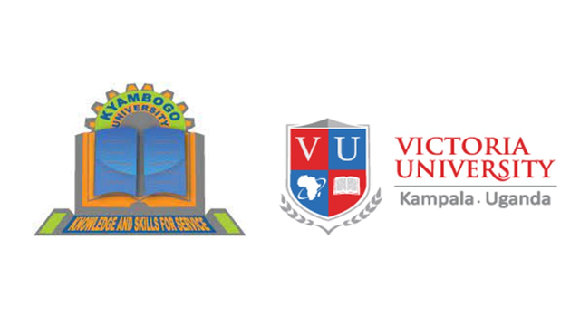 Advertisement banner depicting university logos
