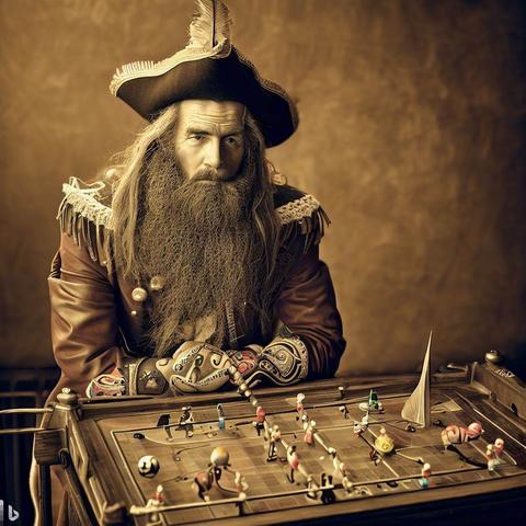 Cervantes de León explains The Rules of Wizard and Unicorn Football to the #DevelopmentTeam again (Circa 1836)