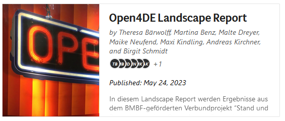 Voransicht des Reports auf der Plattform PubPub