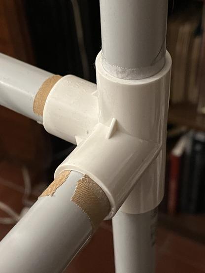 A proper 4-way joint for the PVC frame