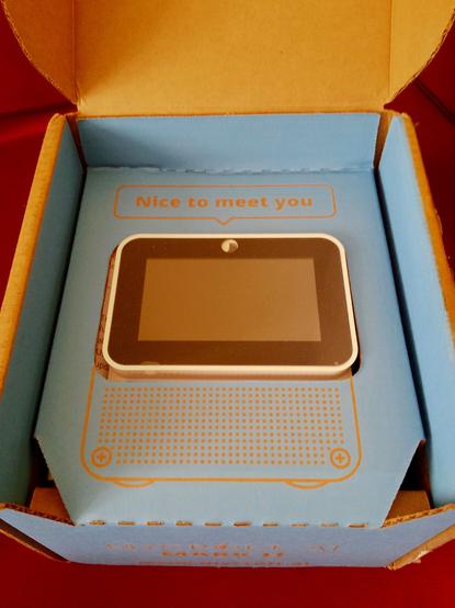 ...first view, the display of the device...