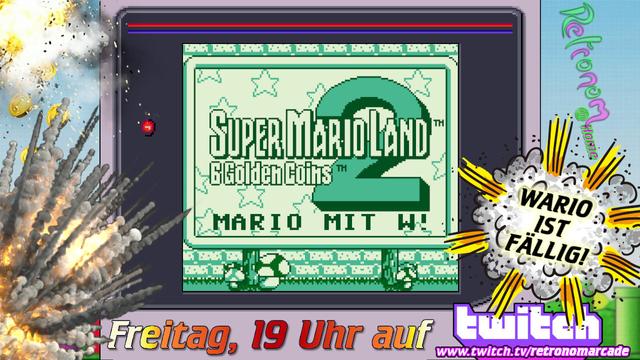 Heute Abend ist Wario fällig! Erlebt mit uns das finale Ableben des Schlossherren, die sechs Münzen Eintritt zahlen wir!
Um 19 Uhr auf http://twitch.tv/retronomarcade
#retronomarcade #bestegäste #RETROGAMING  #twitch #TwitchDE #Nintendo #GameBoy #supermario #8bit #SuperMarioLand2 #retro #retrogames #wario