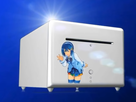 Still image of the case for said DTX cube style case with the slot for the slimline ODD...