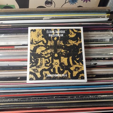 CD cover features a design in black and metallic gold.  It looks to be something like an ancient Tibetan illustration. It's highly abstract, but a man's head and neck are seen in one place.
