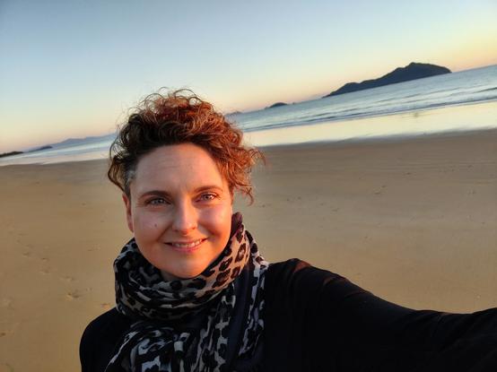 Sarah Jones at the beach