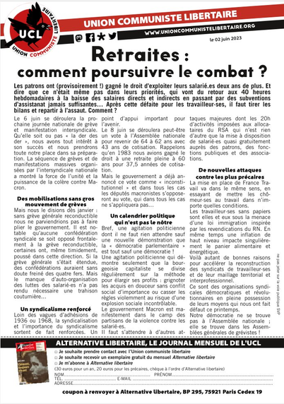 Tract Retraites Comment poursuivre le combat à lire sur notre site fédéral