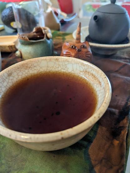 Ripe Puerh in a bowl.