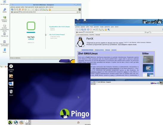 Zaslonski posnetki iz starih slovenskih distribucij GNU/Linux