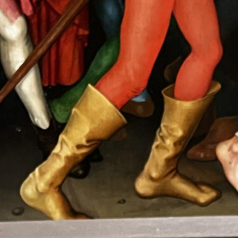 Besonders fesche helle
Lederstiefel!