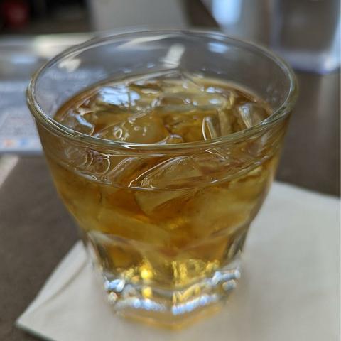 Woodford Reserve on the rocks is my go-to drink.