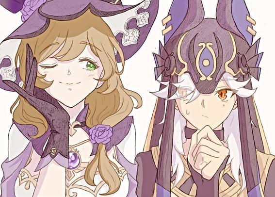 リサとセノ(原神)