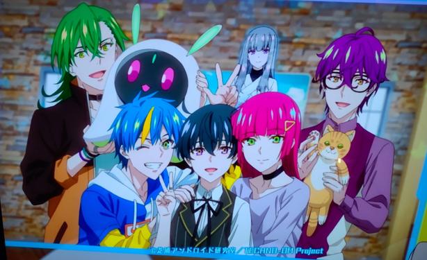 Closing scene of Technoroid Overmind on Crunchyroll with all characters present
